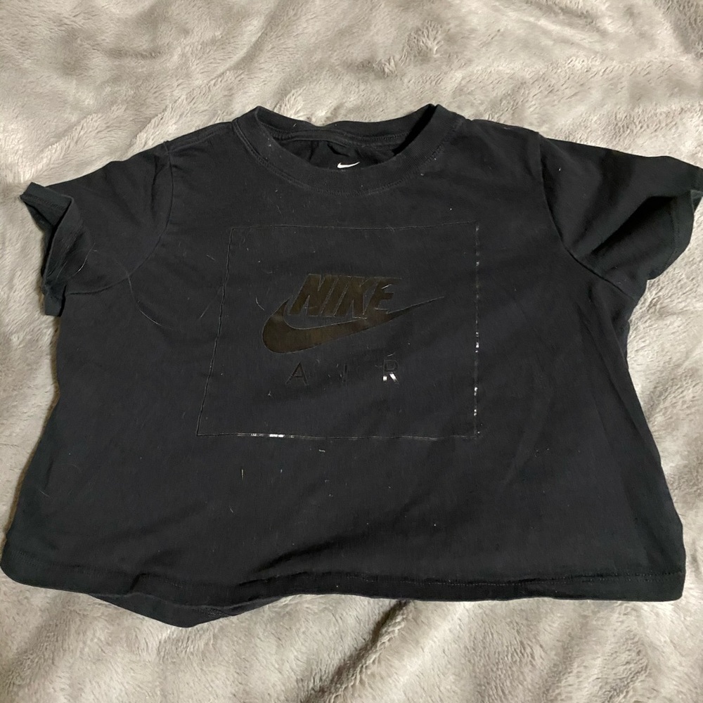 Black Nike crop top